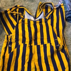 Gender neutral Blue and gold Game Bibs! In great condition!